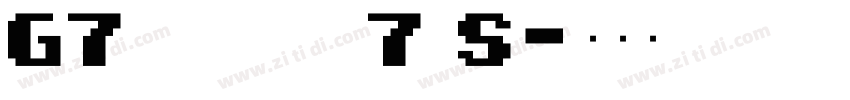 G7 segment7 S字体转换 G7 segment7 S字体转换